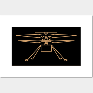 NASA Ingenuity Helicopter by © Buck Tee Originals Posters and Art